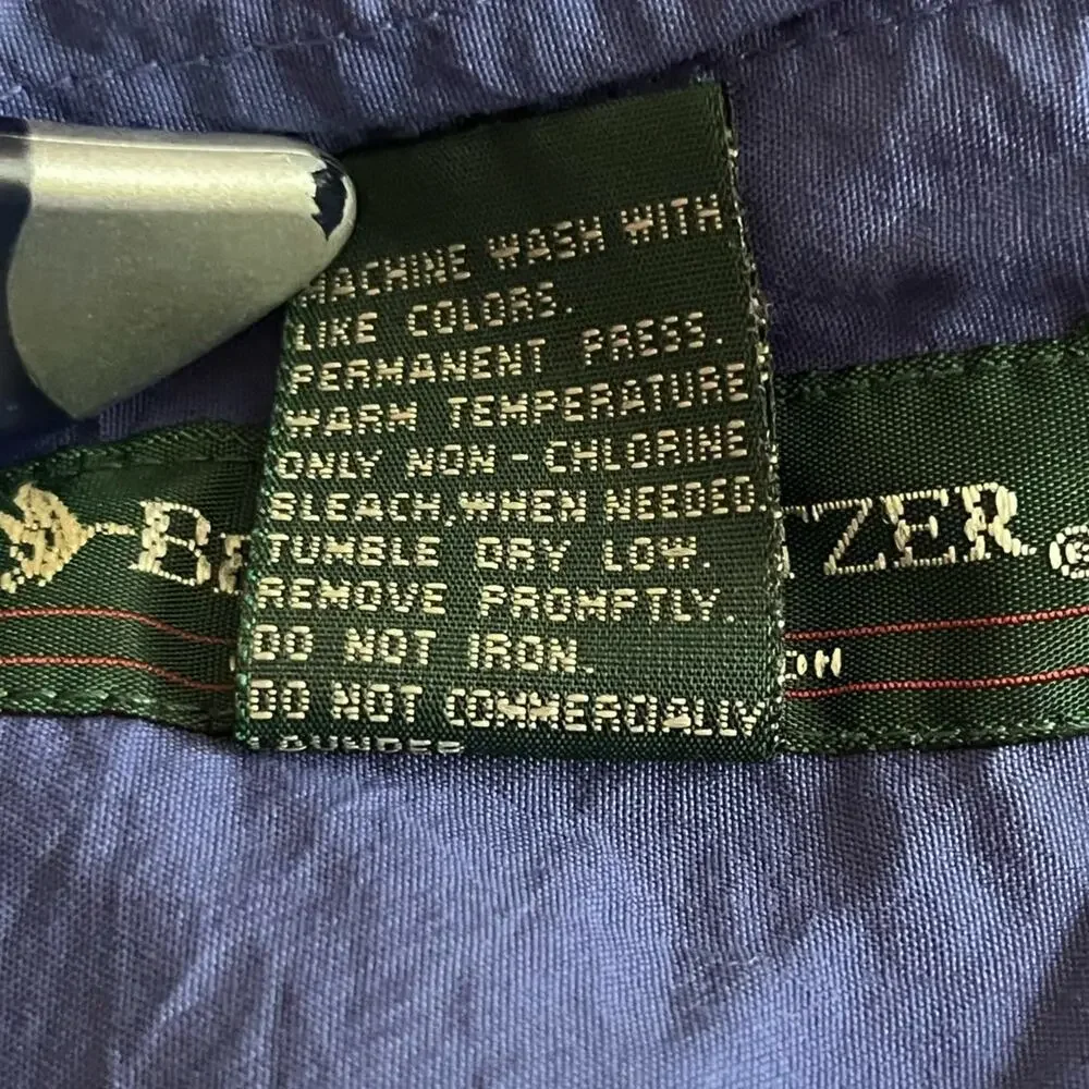 Bert Pulitzer Swim Trunks Collectors Edition Size XL Black Blue Vintage